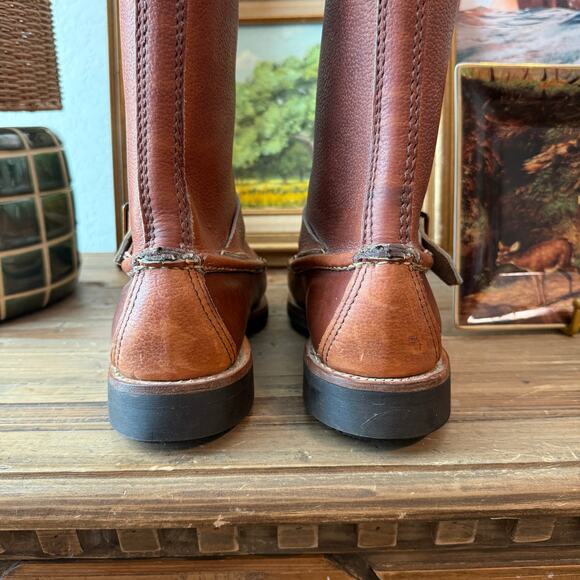 Men's Brown Leather Boots - Picture 7 of 10